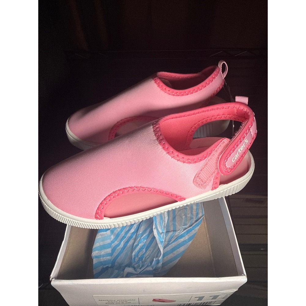 Carters Salinas Pink Aqua Sock Water Shoes Toddler Girls Size 11 CS22M04B